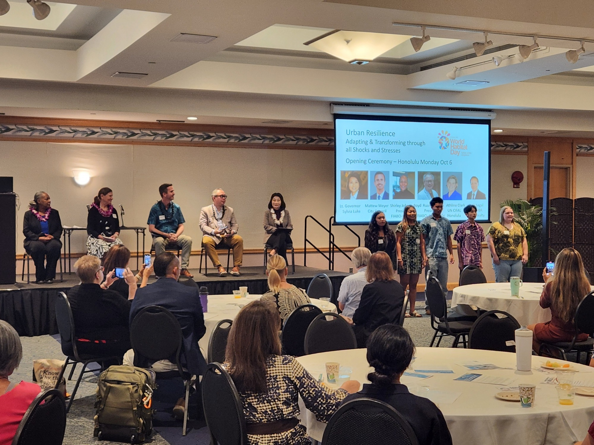 UN World Habitat Day Local Observance in Honolulu Opening Protocol with the Hawaii Green Growth SDG Youth Council
