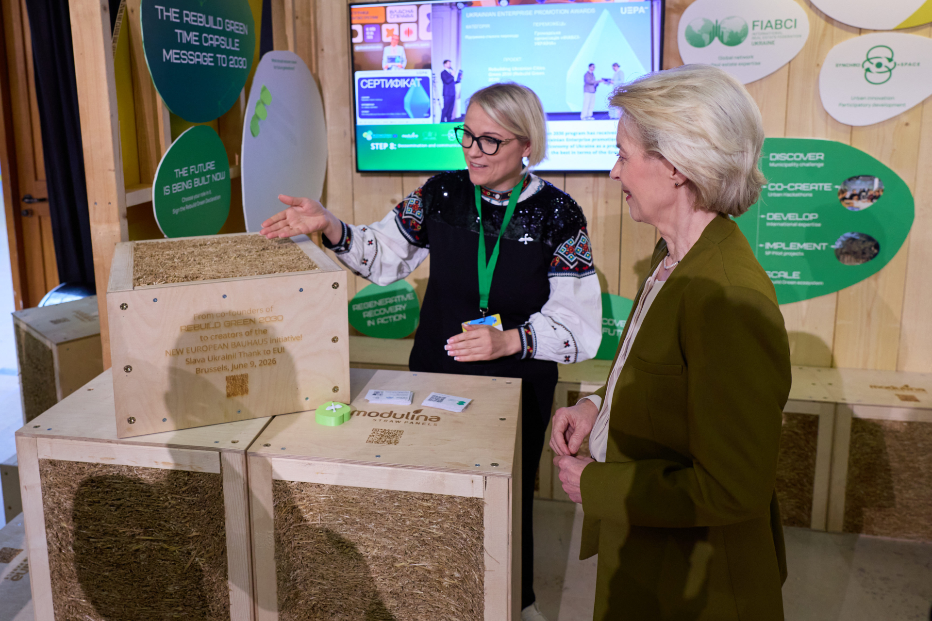 Ursula Von Der Leyen visited Rebuild Green 2030